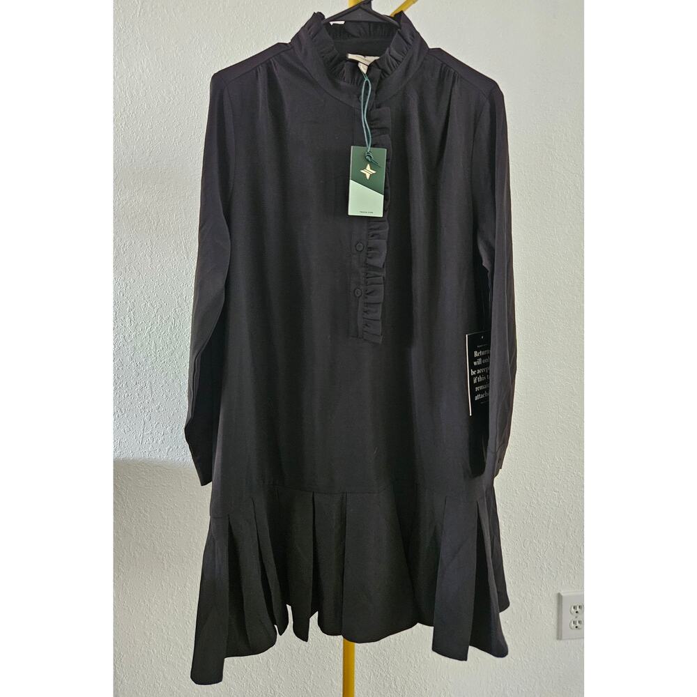 NWT TUCKERNUCK Black Crepe Tate Dress Sz L - Picture 6 of 6